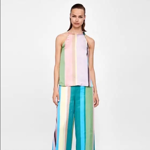 Zara Multi coloured Tank and Trouser Set - Picture 2 of 11